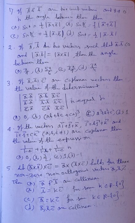 Math Practice Set -2 For JEE Main And WB JEE – Shop Handwritten Notes (SHN)