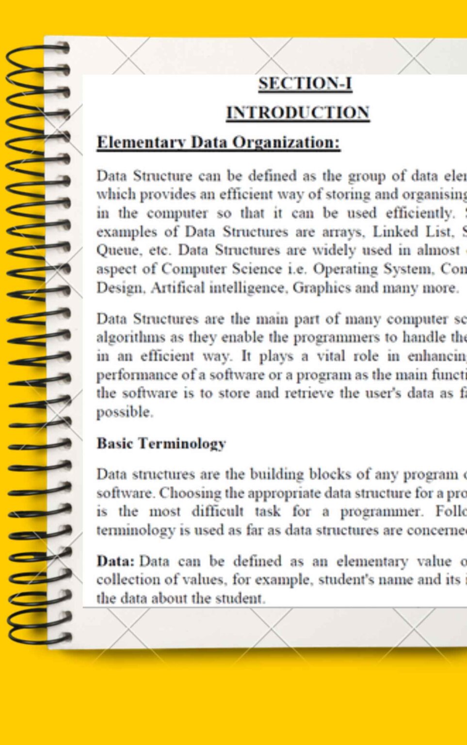 Maharshi Dayanand University | BCA 3rd Semester Data Structure-1 Notes ...