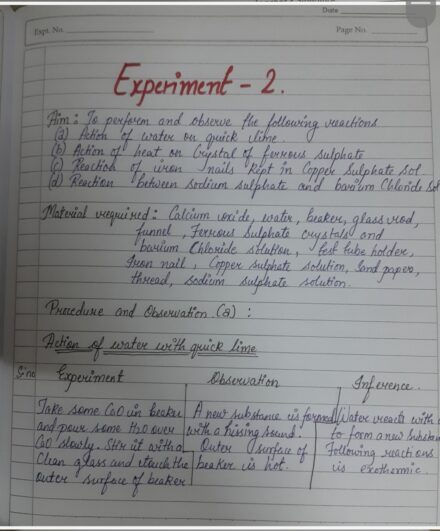 Class 10th Science Practical File With All The Experiments Shn Notes 1667