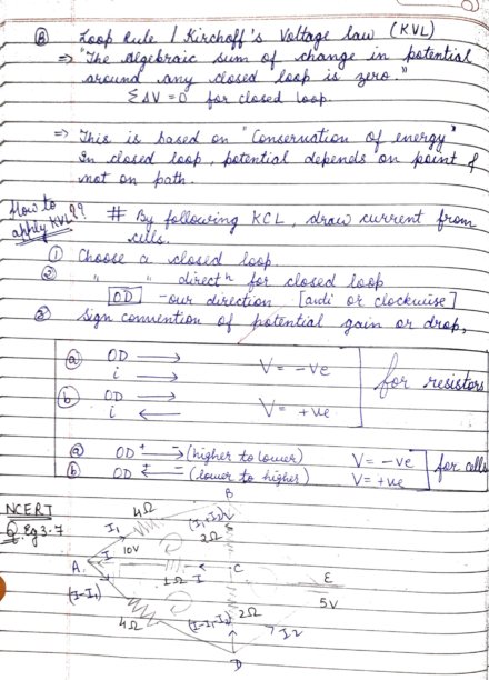 Best notes of KIRCHOFF RULE FOR CLASS 12 by VICTORY lets win.
