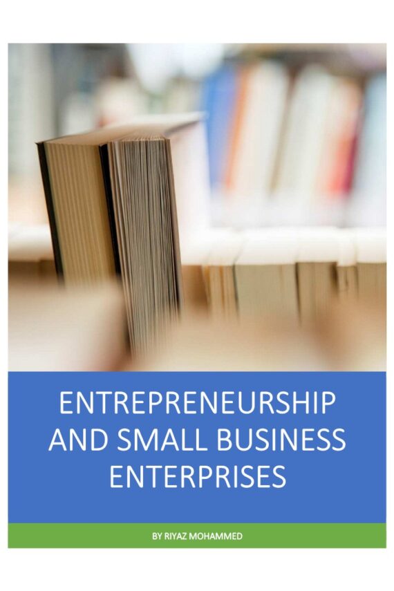 Entrepreneurship & Small Business Enterprises Computerized Notes for Engineering by Riyaz Mohammed