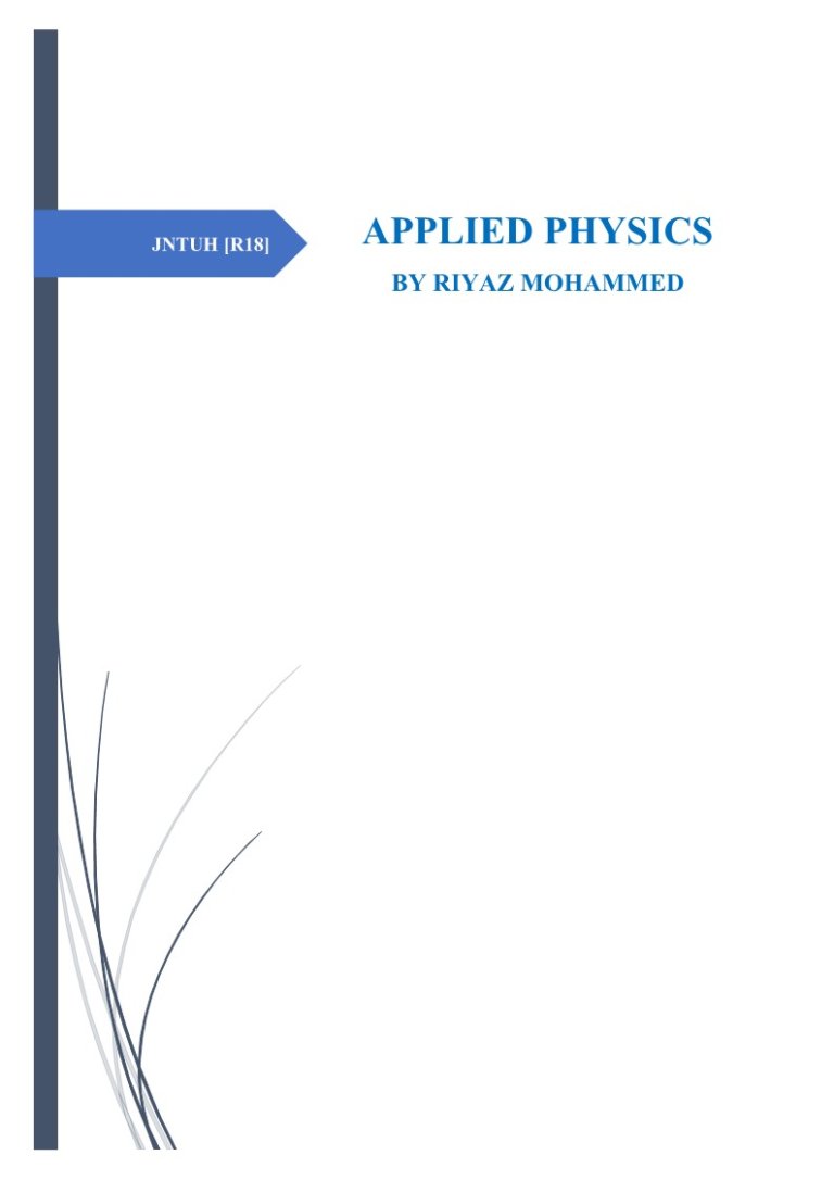 Applied Physics Notes For Engineering By Riyaz Mohammed – Shop ...