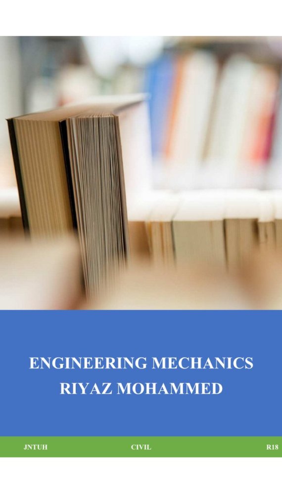 Engineering Mechanics Handwritten Notes for Engineering by Riyaz Mohammed