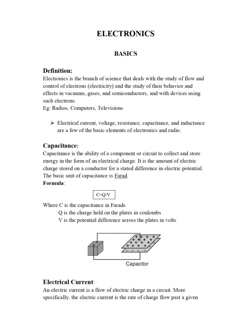 Electronics Basics Notes PDF Download (Computerize Notes) – Shop ...