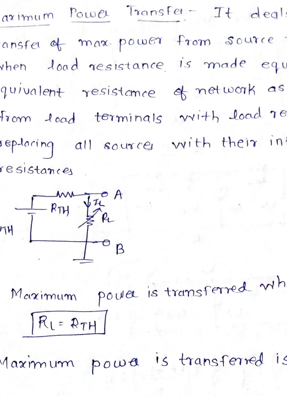 GATE and University Exam- Network theorem, Transient analysis, Resonance | Handwritten Notes