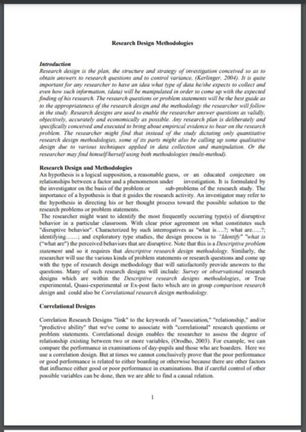 Research Design Methodologies eBook PDF