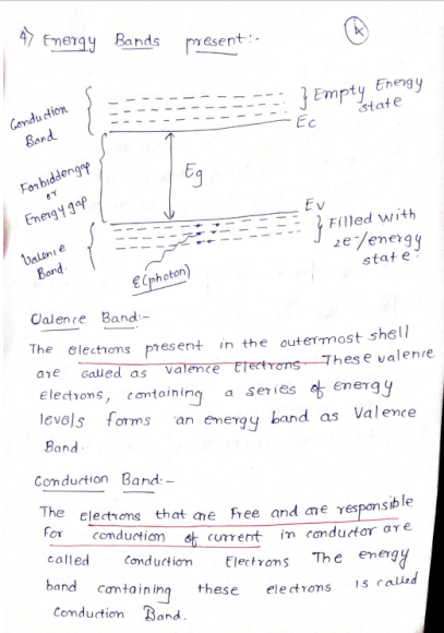 GATE and University Exam- Electronic Devices and circuits - Semiconductor theory | Handwritten Notes PDF