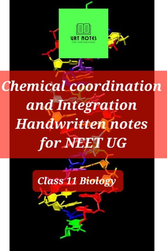 Chemical coordination and Integration-NCERT Based Handwritten Notes