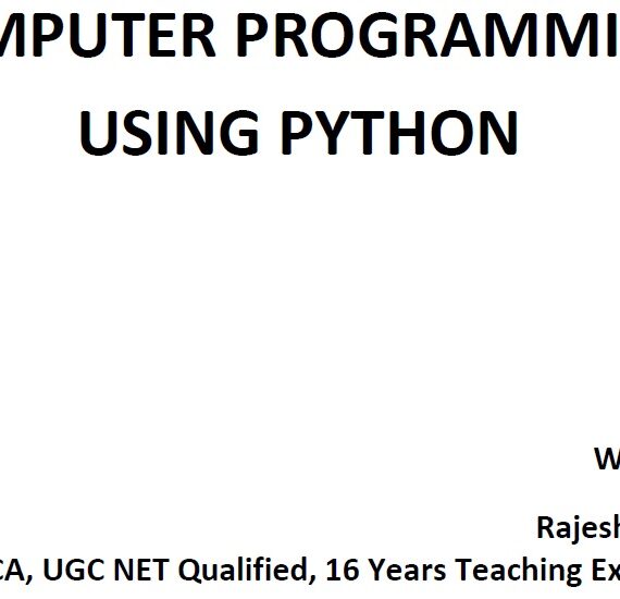 Computer Programming using Python PDF Notes - SHN Notes