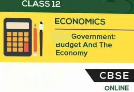 Class 12 Economics Notes for Government Budget and the Economy