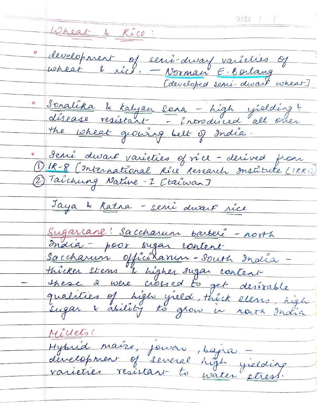 BIOLOGY Class 12 Chapter 9 Handwritten Notes PDF Download