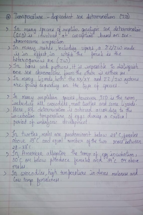 Handwritten notes of class 12th biology chapter 5 Principles of Inheritance and Variations part 2