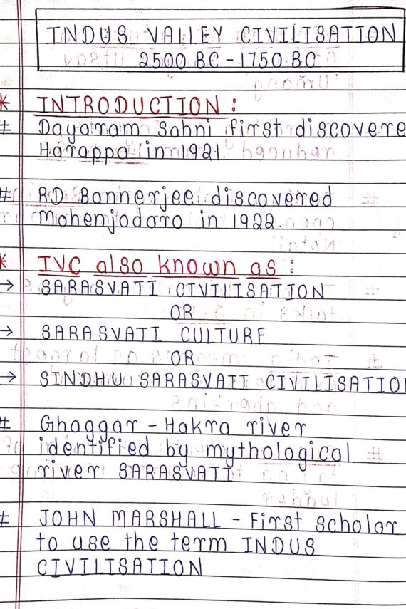 Ancient History Handwritten Notes PDF for Competitive Exams