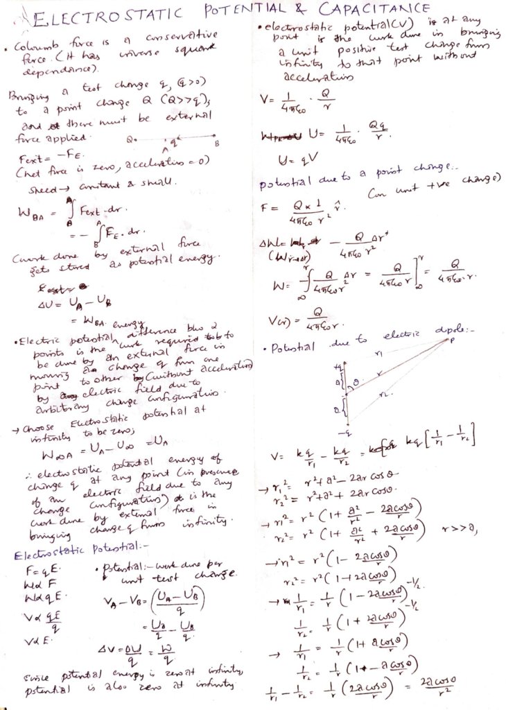 class-12-chapter-2-electrostatic-potential-and-capacitance