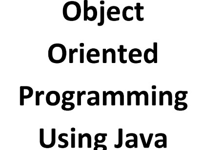 Object Oriented Programming using Java - Typed Notes PDF for BCA, MCA, B.Sc, All Engineering Branches