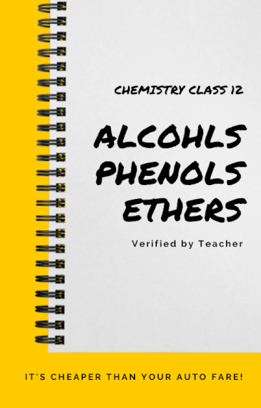 Alcohols, Phenols, Ethers Class-12 Handwritten Notes PDF