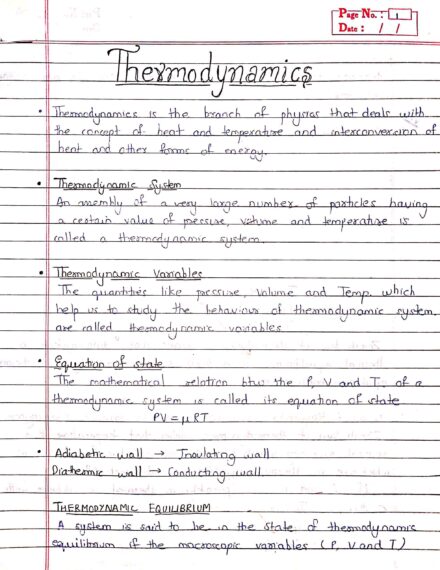 Thermodynamics Class 11 introduction by Sanjana Kumari