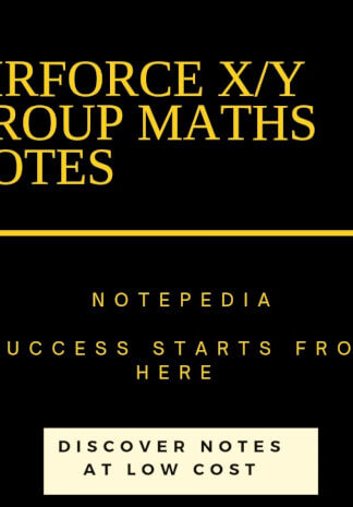AIRFORCE X AND Y MATHS HANDWRITTEN NOTES PDF Download