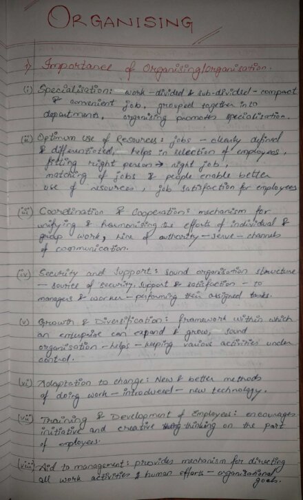 12 Isc Commerce Chapter 9 Exam Handwritten Notes