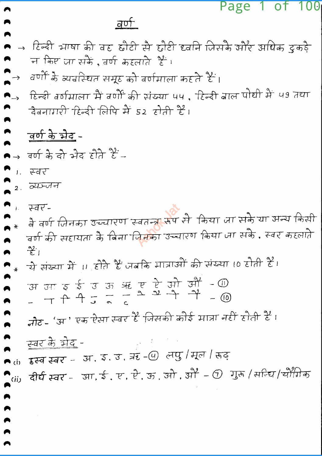 dtp computer hindi notes