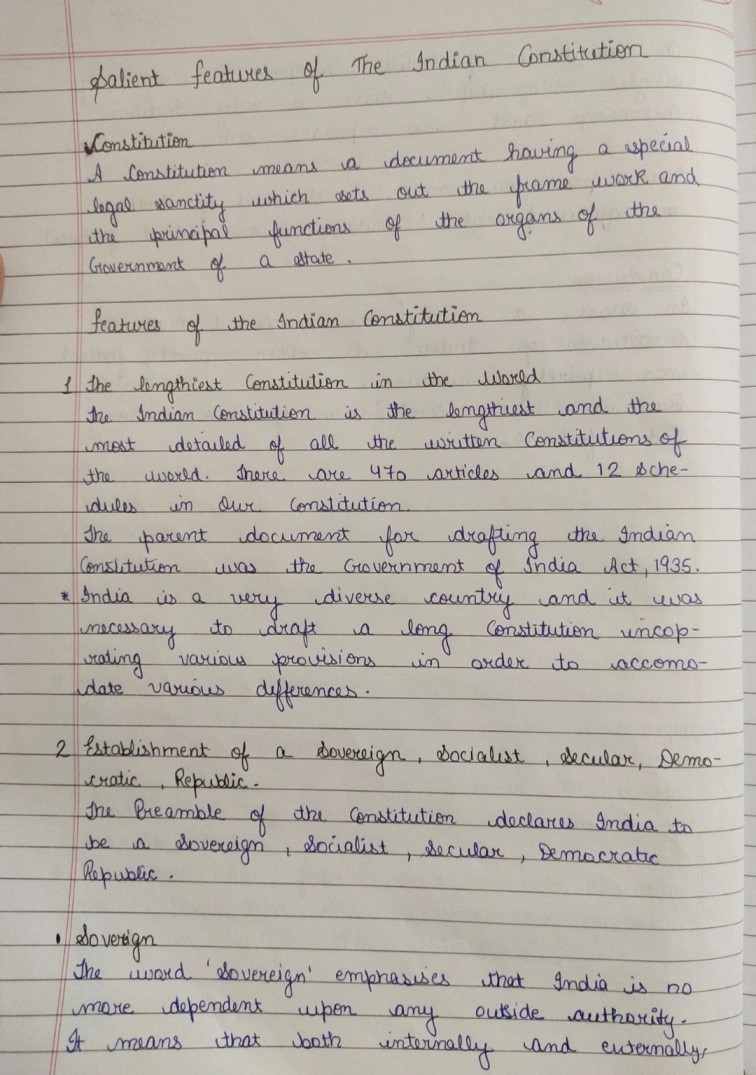 about indian constitution essay in english