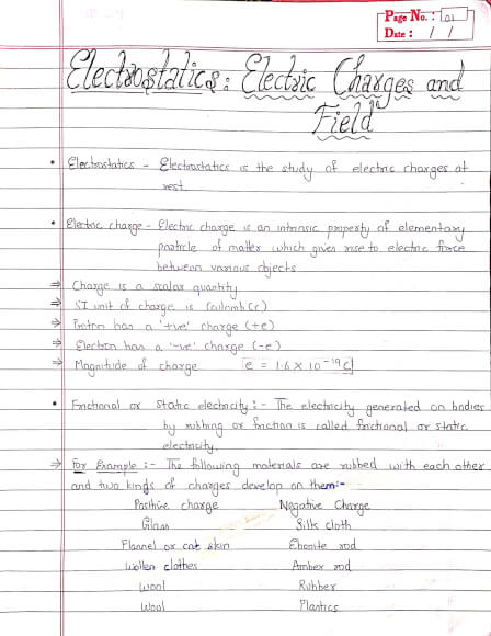 Electrostatics- Electric charges and field introduction