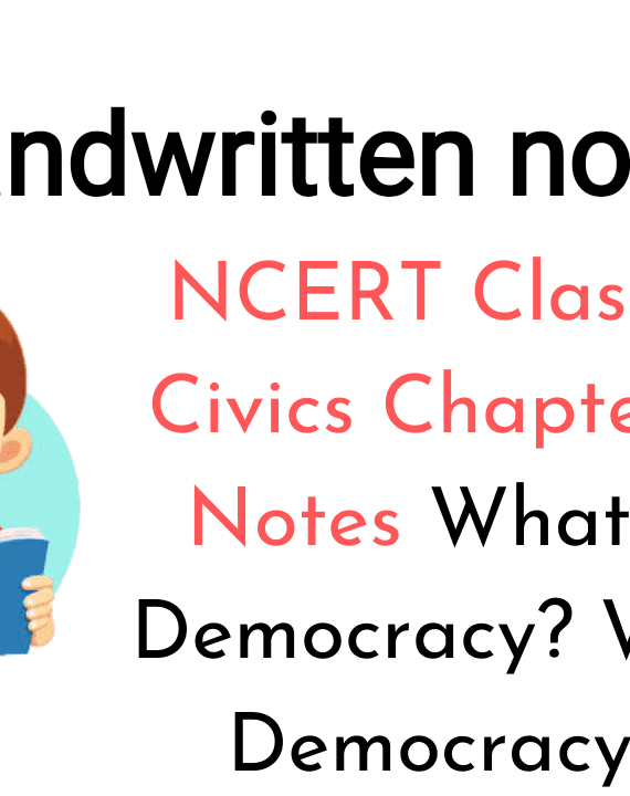 Class 9 Civics Chapter 1 Notes PDF