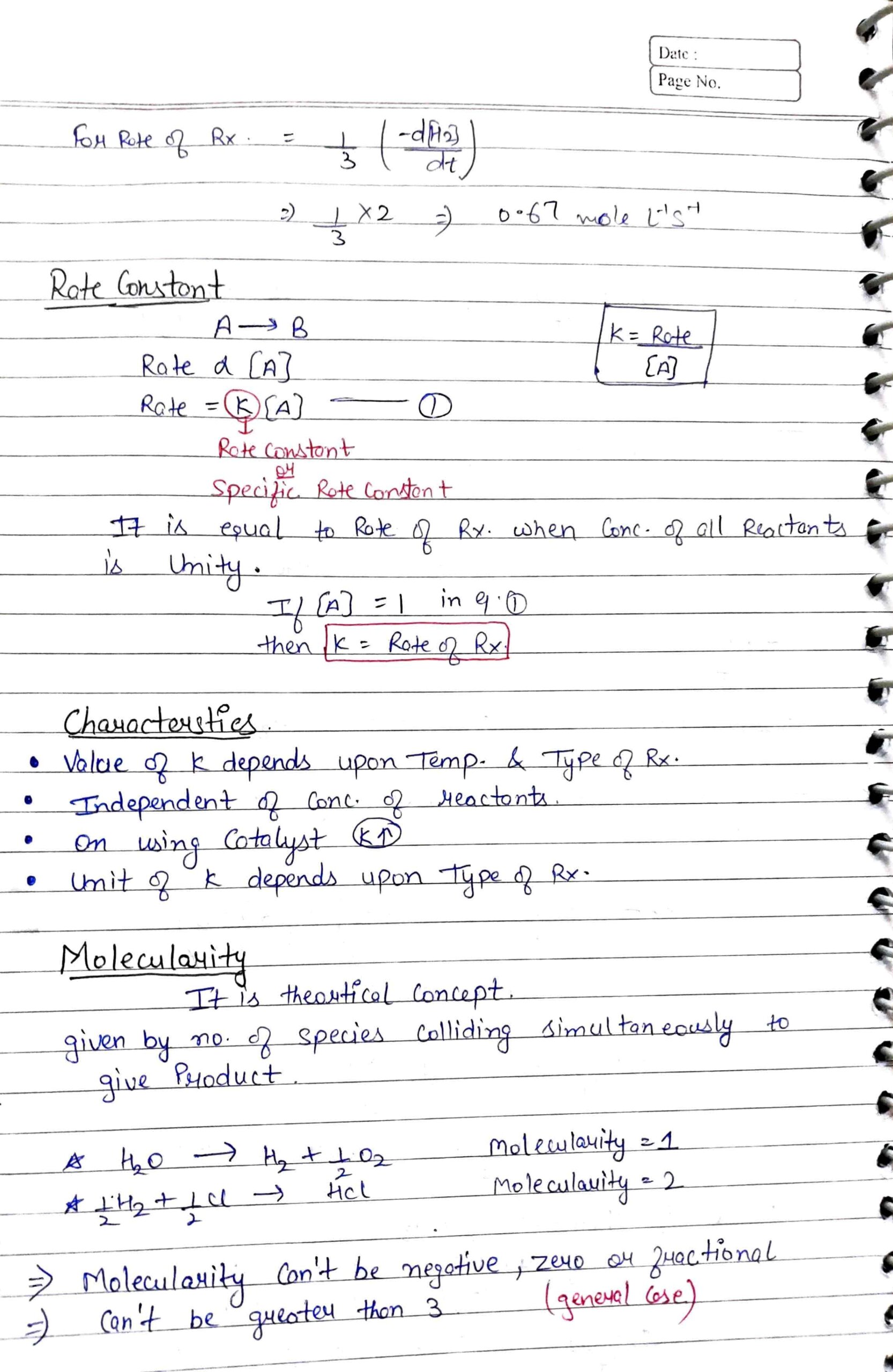 Chapter 4- Chemical Kinetics Class 12 Chemistry Notes For Cbse Board ...