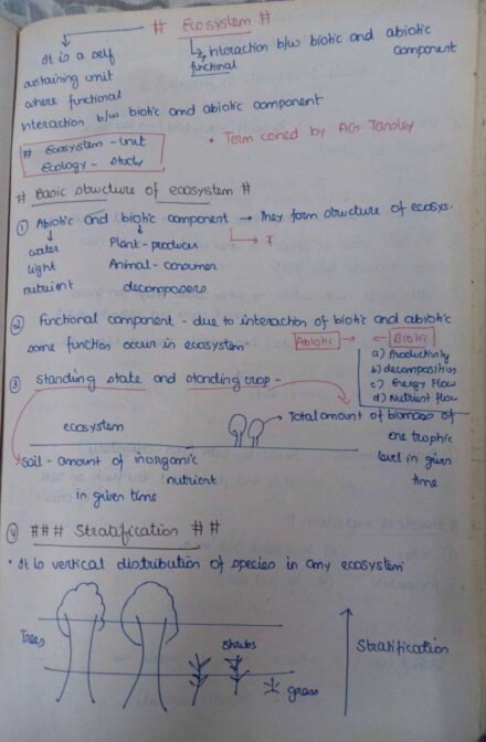 Chapter-14: Ecosystem class 12 Biology notes for cbse board and NEET