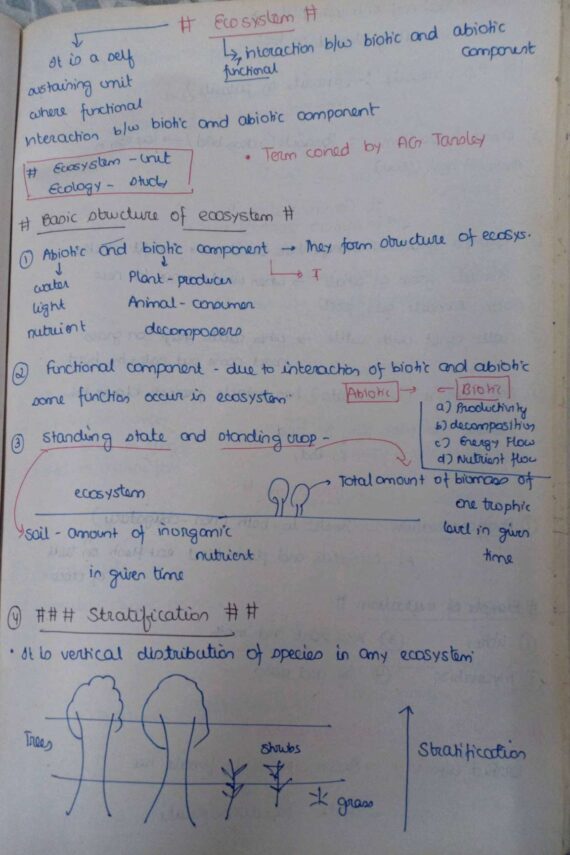 Chapter-14: Ecosystem class 12 Biology notes for cbse board and NEET
