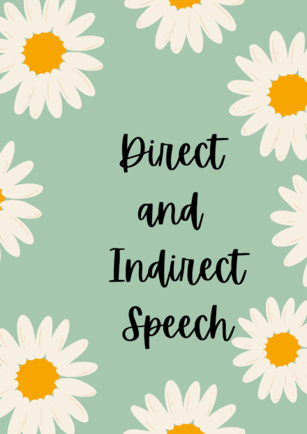 Direct and Indirect speech Notes for Class 9 - 12 Handwritten Notes PDF