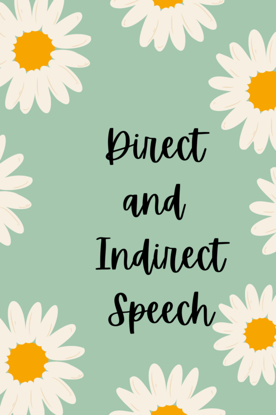 Direct and Indirect speech Notes for Class 9 - 12 Handwritten Notes PDF