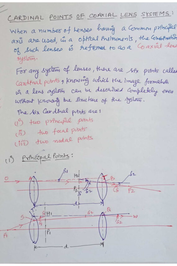 OPTICAL INSTRUMENTS II GATE/CSIR-NET/B-tech 1st year handwritten notes