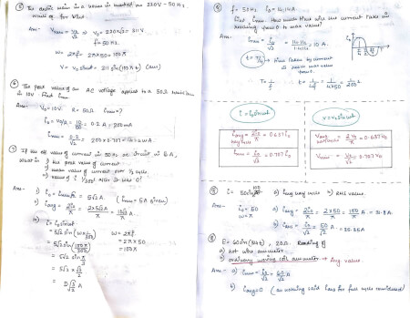 Alernating Current Class 12 Physics Notes For Cbse Board And NEET Or ...