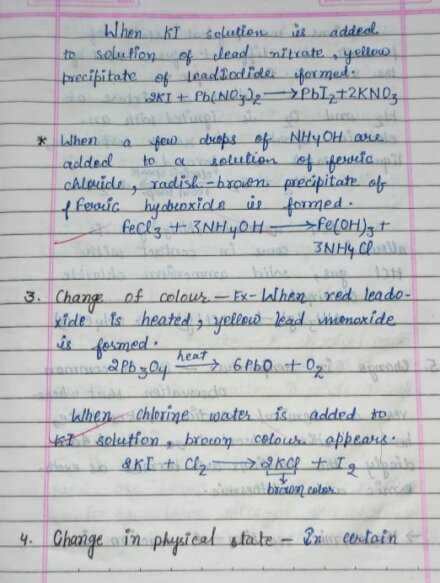 class 10 chemistry assignment chemical reactions and equations