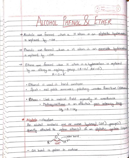 Alcohol phenol and ether introduction
