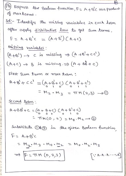Handwritten notes | Digital Systems Design | Module.1| Digital Logic_Part1 | Boolean Algebra | VIT; SRM; RVCE | CSE; EEE; ECE; EI; IT