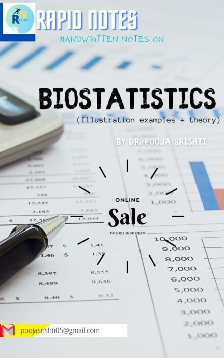 BIOSTATISTICS Handwritten Notes PDF Download - 148 Pages