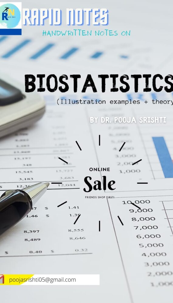 BIOSTATISTICS Handwritten Notes PDF Download - 148 Pages