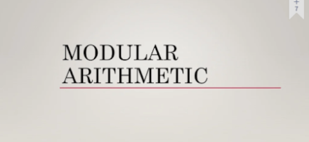 Modular Arithmetic Handwritten Notes PDF