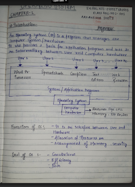 Operating Systems Notes PDF