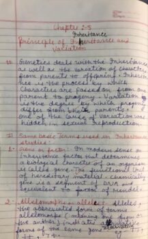 Principle of Inheritance, Class 11, Biology