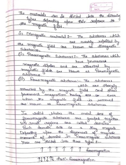 Chemistry Class 12 Solid State Notes PDF – Shop Handwritten Notes (SHN)