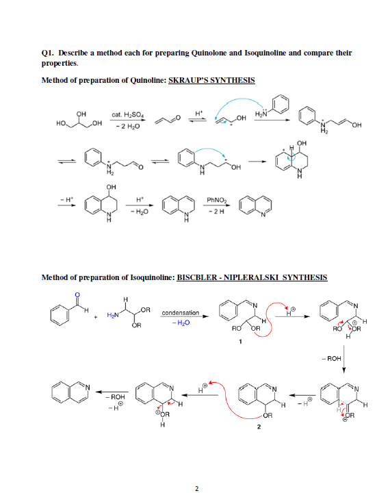 BSc ORGANIC CHEMISTRY (Semester III) - Reaction mechanism of important organic reactions