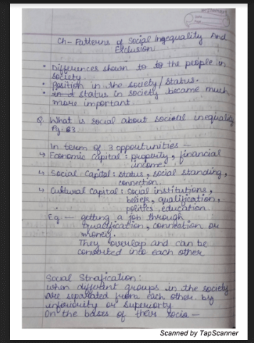 PATTERNS OF SOCIAL INEQUALITIES AND EXCLUSION NOTES PDF DOWNLOAD