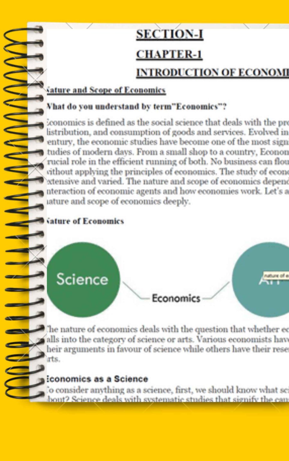 BA 1st Semester Economics Notes PDF – Complete Printable Notes – Shop ...