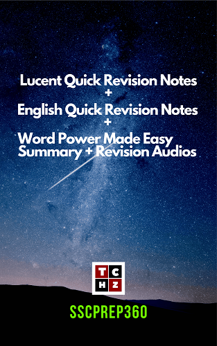 Handwritten Lucent Summary Notes + English Quick Revision Notes + Word Power Made easy Summary & Revision Audios