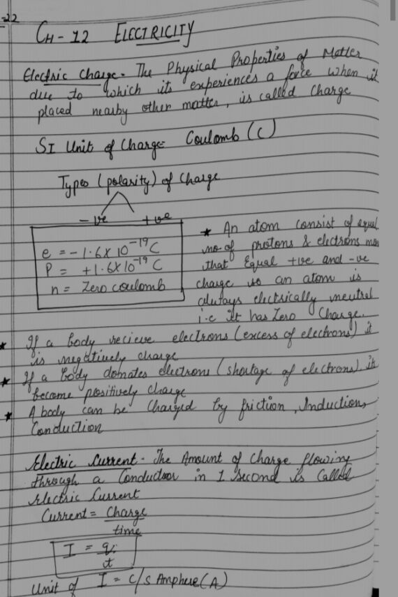 CBSE Class 10 Science Notes PDF: Download All Chapters Handwritten Notes