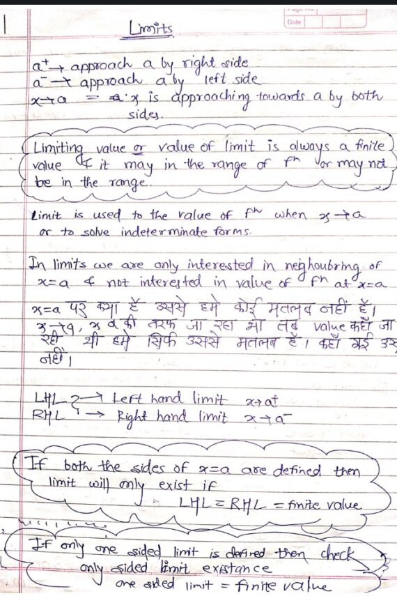 Complete maths handwritten short notes IIT jee mains + advanced