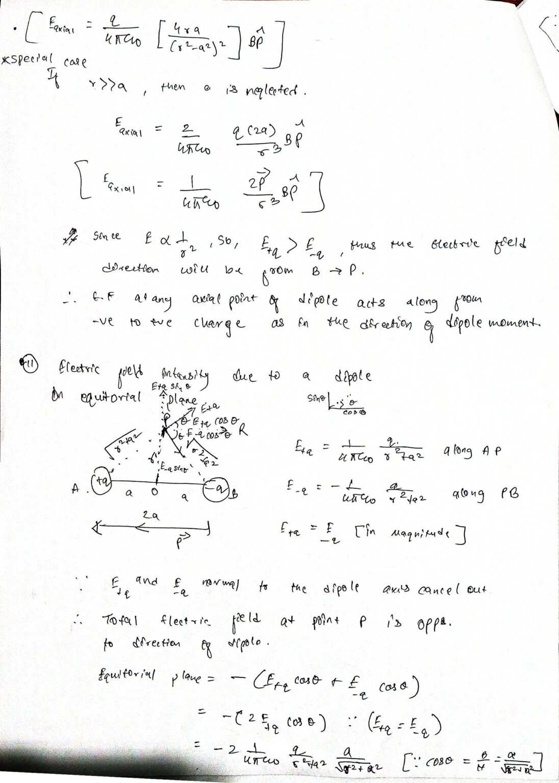 Class 12 Physics Short Notes- Chapter 1 – Shop Handwritten Notes (SHN)